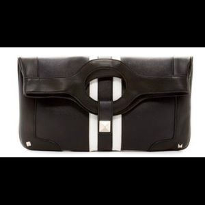 Gwen Stefani GX black oversized clutch bag